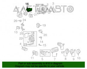 Butoanele de control pentru iluminare și TRIP Lexus RX300 RX330 RX350 RX400H 04-09 gri