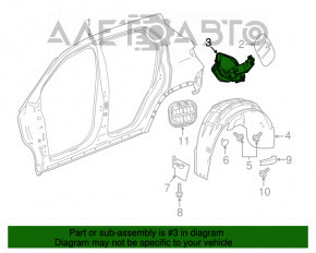 Corpul capacului rezervorului de combustibil Chevrolet Equinox 18- LYX, LSD