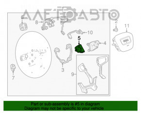 Butonul de control de pe volanul stâng al Chevrolet Equinox 18- este pentru încălzirea volanului și urmărirea benzii