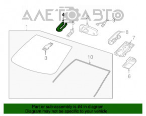 Husa oglinzii interioare pentru Chevrolet Equinox 18 - cu senzor de ploaie si camera