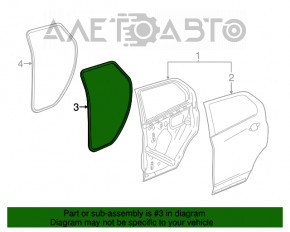 Уплотнитель двери задней правой Chevrolet Equinox 18-