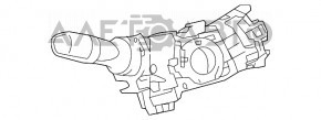 Comutatorul de sub volan stânga Lexus ES300h ES350 13-18 sub PTF.