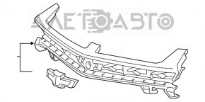 Решетка радиатора grill Chevrolet Camaro 16- SS без эмблемы