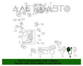 Buton de control al sistemului de spălare a farurilor pentru Lexus RX300 RX330 RX350 RX400h 04-09