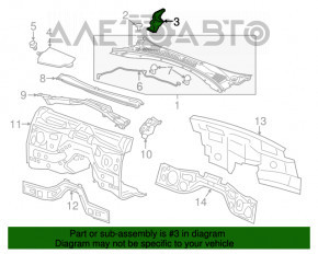 Garnitura stergator parbriz stanga Chevrolet Camaro 16-