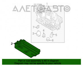 Capacul cutiei de siguranțe subtorpedă GMC Terrain 18, tipul 1, superior