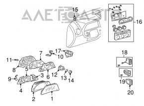 Кнопка задних птф Lexus IS200 IS300 99-05