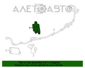 Park Assist Module Chevrolet Volt 16- оторвано крепление