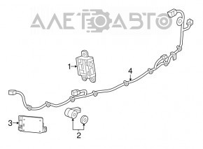 Park Assist Module Chevrolet Volt 16- оторвано крепление