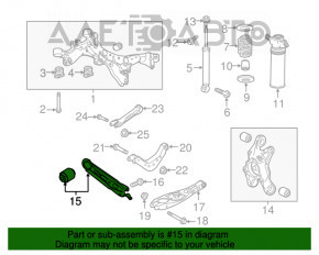 Braț de susținere spate dreapta GMC Terrain 18-type 2 nou original OEM