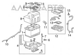 Крепление АКБ Chevrolet Equinox 18-22