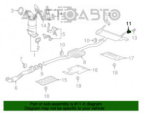 Suportul de evacuare din spate dreapta pentru Chevrolet Equinox 18-22