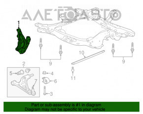 Capacul frontal stânga GMC Terrain 18-