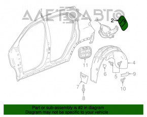 Capacul rezervorului de combustibil cu carcasă Chevrolet Equinox 18- LYX, LSD