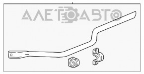 Stabilizator spate GMC Terrain 18- FWD