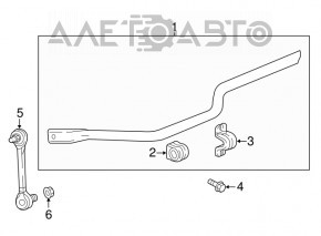 Stabilizator spate pentru Chevrolet Equinox 18- FWD