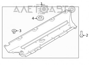 Protecție pentru podea stânga Hyundai Santa FE 19-20