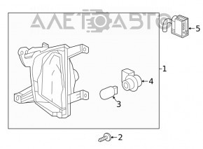 Semnalizator stânga Chevrolet Equinox 18-21 fără PTF, nisip