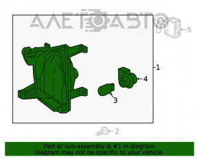 Semnalizator dreapta Chevrolet Equinox 18-21 fără PTF, nisip