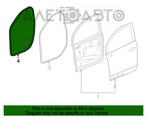 Уплотнитель дверного проема передний левый Chevrolet Equinox 18-