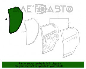 Garnitura de ușă spate stânga pentru Chevrolet Equinox 18-