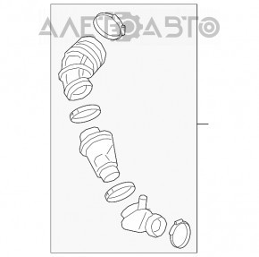 Tubul de admisie pe colectorul Chevrolet Equinox 18-22 LYX cu rezonator