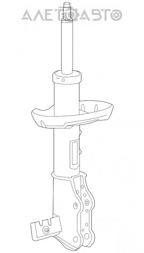 Стойка амортизатора в сборе передняя правая Chevrolet Equinox 18- FWD, LYX