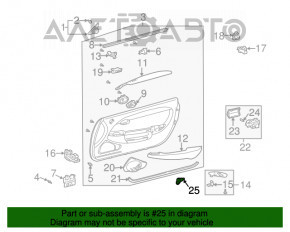 Senzorul de închidere a ușii din spate stânga pentru Lexus RX300 RX330 RX350 RX400H 04-09, nou, original OEM.