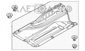 Защита днища задняя левая Hyundai Sonata 20-