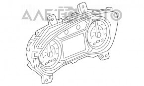 Щиток приборов Chevrolet Equinox 18-21 LYX