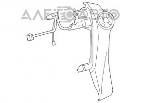 Butonul de control de pe volanul drept al Toyota Prius 30 10-15 tip 2.