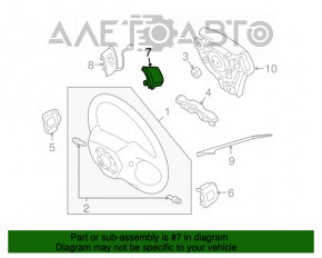 Кнопки управления на руле правое Lexus RX400h 06-09 черн