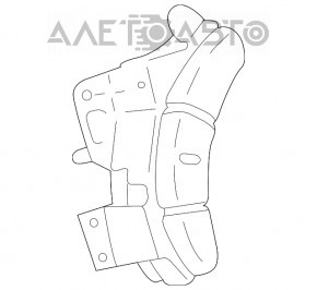 Butonul de control de pe volanul drept al Lexus GX470 03-09.