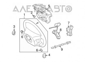 Butonul de control de pe volanul drept al Lexus GX470 03-09.