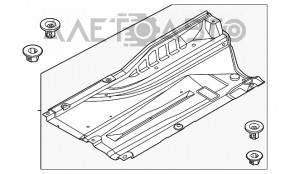 Protecția fundului din spate dreapta pentru Hyundai Sonata 20-