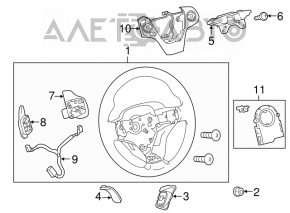 Butoanele de control de pe volanul Toyota Camry v50 12-14 usa SE