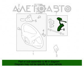 Butonul de control de pe volanul stâng al Toyota Sienna 04-10