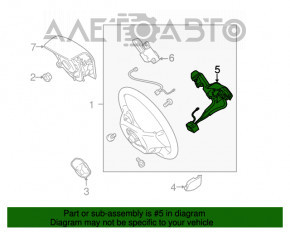 Butoanele de control de pe volanul Lexus RX350 RX450h 10-12 pre-restilizare sunt defecte, trebuie să fie înlocuită direcția.