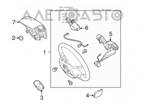 Butoanele de control de pe volanul Lexus RX350 RX450h 10-12 pre-restilizare sunt defecte, trebuie să fie înlocuită direcția.