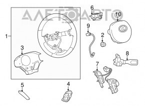 Кнопки управления на руле Lexus CT200h 11-17 царапины