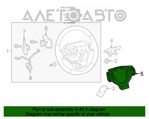 Butonul de control de pe volanul Lexus NX300 NX300h 18-21