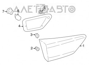 Lampa interioară pentru capacul portbagajului dreapta Subaru Impreza 5 uși 17- GK