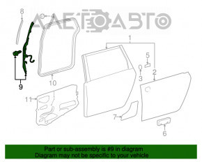 Датчик закрытия двери левый Toyota Sienna 11-20