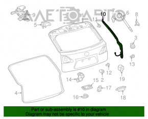 Датчик уровня наклона двери багажника левый Lexus RX350 RX450h 10-15