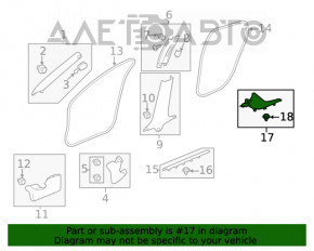 Capacul pragului din spate stânga pentru Honda Insight 19-22, negru, zgârieturi