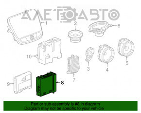 Блок Sattelite Radio Buick Encore 17-19