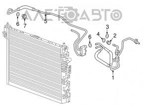 Трубки охлаждения АКПП третья Chevrolet Equinox 18- 6T40 MNH
