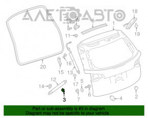 Отбойник двери багажника правый Chevrolet Equinox 18-