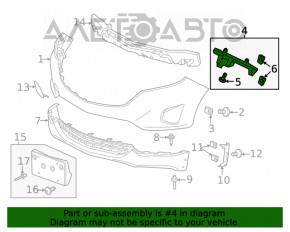 Montare aripa dreapta a bara fata Chevrolet Equinox 18-21