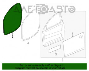 Уплотнитель дверного проема передний правый Chevrolet Cruze 16-